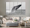 Whale's Breach Canvas Print