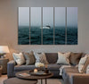 Whale in the Mist Ocean Canvas Print