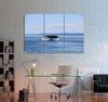 Whale's Tail under Blue Sky Canvas Print