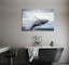 Black and White Whale Canvas Print