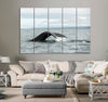 Whale's Big Tail Canvas Print