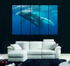 Whale in the Water Canvas Print