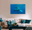 Whales Swimming in the Water Canvas Print