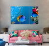 Blue & Yellow Fish Canvas Print