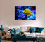 Yellow and Purple Fishes Canvas Print