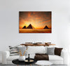 Pyramids on Sunset Canvas Print