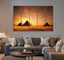 Pyramids on Sunset Canvas Print