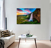 Beautiful Icelandic Waterfall Canvas Print