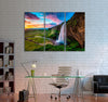 Beautiful Icelandic Waterfall Canvas Print