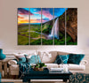 Beautiful Icelandic Waterfall Canvas Print