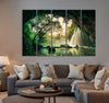 Waterfall in Tropical Forest Canvas Print