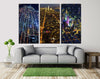 Three-panel cityscapes Canvas Print