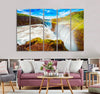 Waterfall & Rainbow Canvas Print