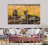 Resting Lions Canvas Print