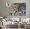 Family of Lions Canvas Print