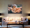 Lion and Lioness Canvas Print