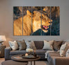 Female Lion Canvas Print