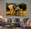 Elephants Canvas Print