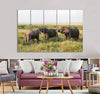 Group of Elephants Canvas Print