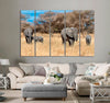 Elephants in The Wilderness Canvas Print