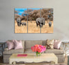 Elephants in The Wilderness Canvas Print