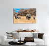 Elephants in The Wilderness Canvas Print