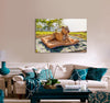 Resting Pit Bull Canvas Print