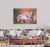 Bird on Blossom Canvas Print