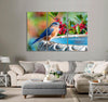 Male Blue Bird Canvas Print