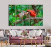 Male and Female Birds Canvas Print