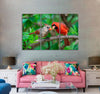 Male and Female Birds Canvas Print