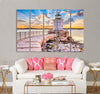 Portland Breakwater Light Canvas Print