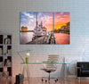 Riverfront Promenade Canvas Print