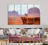 Cowboy Looking at Horizon Canvas Print