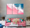 Pink Sandy Beach Canvas Print