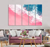 Pink Sandy Beach Canvas Print