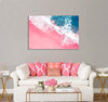 Pink Sandy Beach Canvas Print