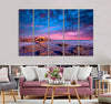 Gorgeous Sunset over Rocks Canvas Print