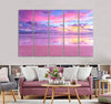 Candy Sunrise Beach Canvas Print