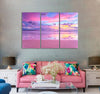 Candy Sunrise Beach Canvas Print