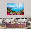 Riviera Coast Canvas Print