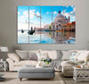 Seagulls & Old Cathedral Canvas Print