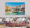 Gondola near Bridge Canvas Print