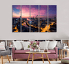 Metropolis Sunset Canvas Print