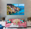 Beautiful Mediterranean Coast Canvas Print