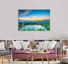 The Magical Dawn on the Pagoda Canvas Print