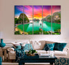 Dreamy Sunset Landscape Canvas Print