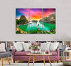 Dreamy Sunset Landscape Canvas Print