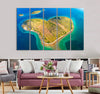 Heart-Shaped Island Canvas Print