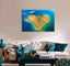 Heart-Shaped Island Canvas Print